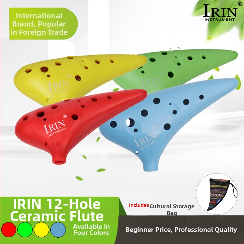 IRIN 12-дупкова окарина в тон C от ABS смола, модели SY-06/SY-20/SY-21/SY-22/SY-23, опаковка: OPP пакет