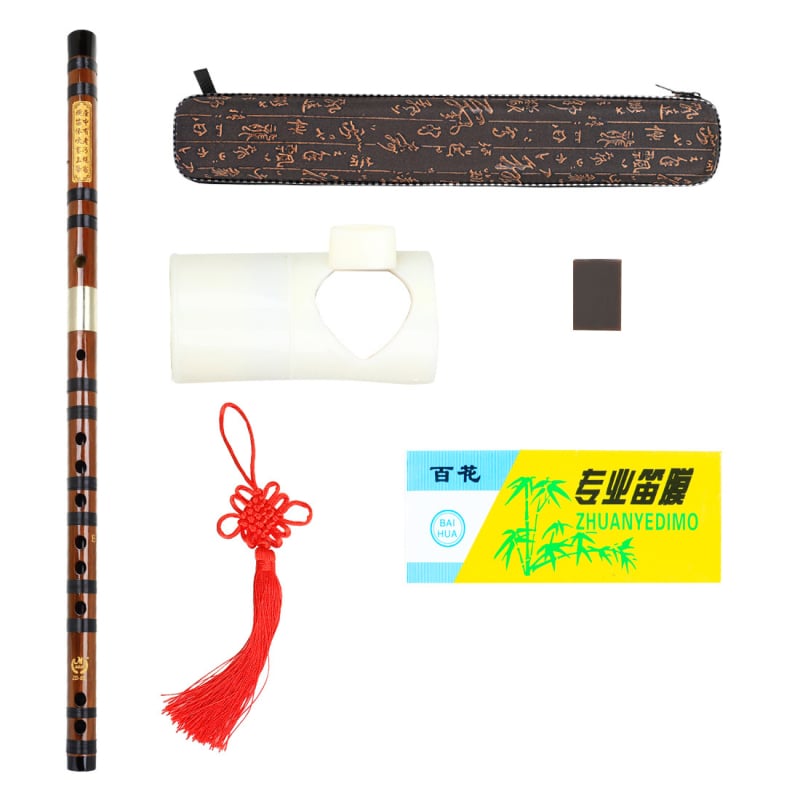 Флейта - Бамбукова хоризонтална флейта за начинаещи, модел ZD-03, клавиши F C G E D, произход Zhejiang