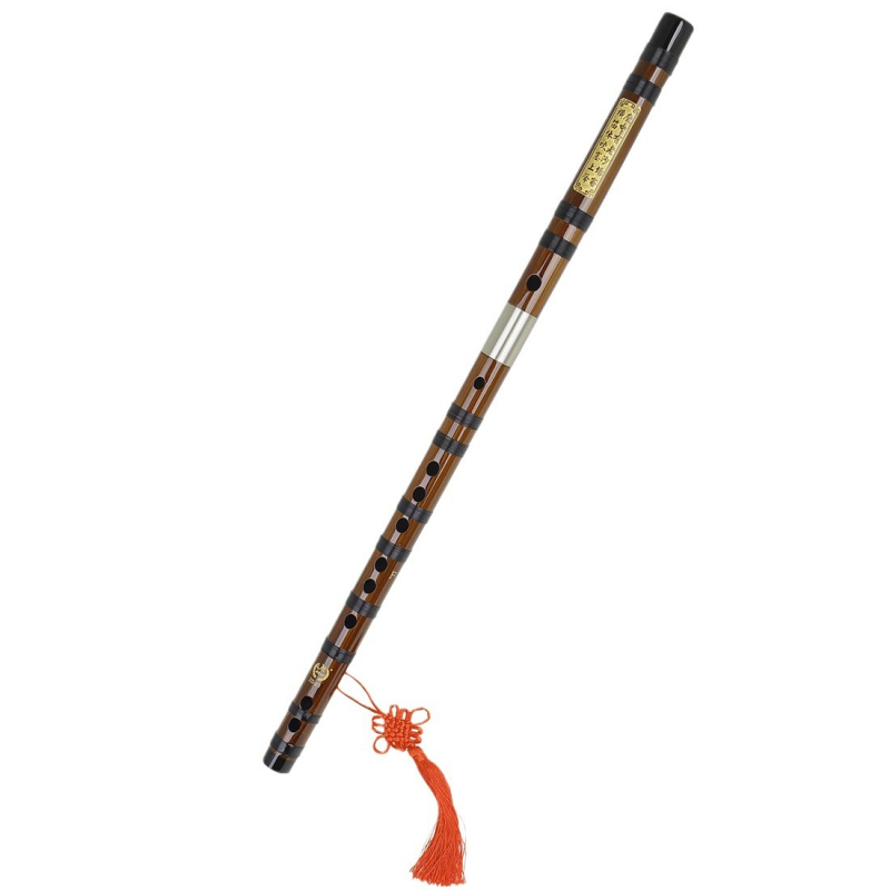 Флейта - Бамбукова хоризонтална флейта за начинаещи, модел ZD-03, клавиши F C G E D, произход Zhejiang