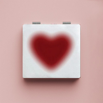 Двустранно сгъваемо огледало с ABS рамка и алуминиево огледално покритие, преносимо козметично огледало, персонализирано лого