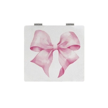 Двустранно сгъваемо огледало с ABS рамка и алуминиево огледално покритие, преносимо козметично огледало, персонализирано лого