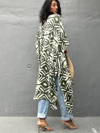 Γυναικείος παραλιακός cardigan από rayon, με 100% βαμβακερή επένδυση, 280 g, κατάλληλο για κολύμβηση και βάδισμα σε ρηχά νερά