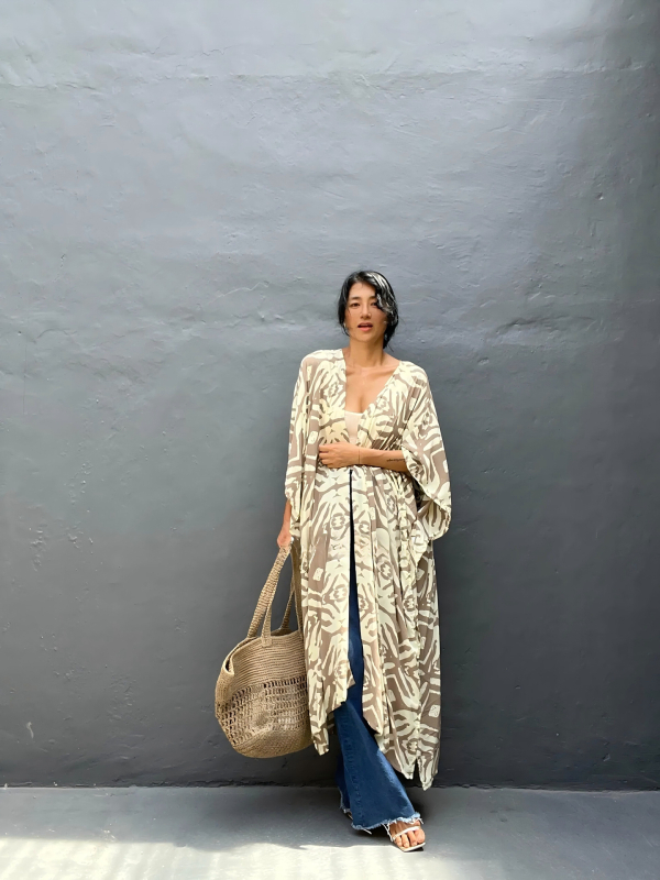 Γυναικείος παραλιακός cardigan από rayon, με 100% βαμβακερή επένδυση, 280 g, κατάλληλο για κολύμβηση και βάδισμα σε ρηχά νερά