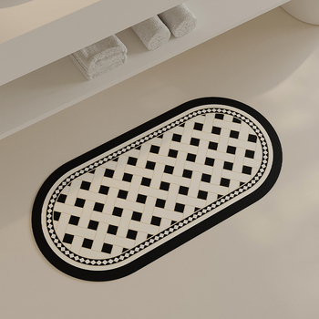 Χαλάκι μπάνιου, υλικό: Algae Mud, κατασκευή: Εκτύπωση, σχέδιο: μονόχρωμο ή αφηρημένη ζωγραφική, στυλ: γαλλικό