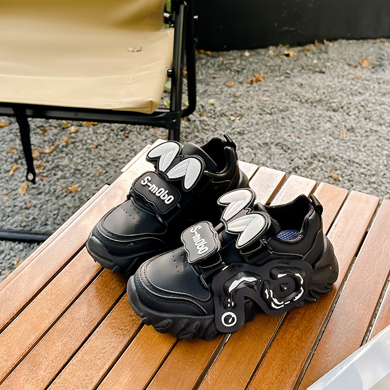 Bērnu sporta kurpes, PU augšējā daļa, gumijas zole, pretslīdēšana, silti un izturīgi, aizdare ar Velcro, bērniem 4–12 gadi