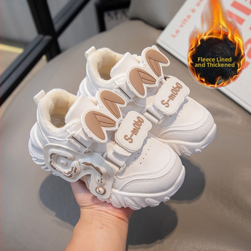 Bērnu sporta kurpes, PU augšējā daļa, gumijas zole, pretslīdēšana, silti un izturīgi, aizdare ar Velcro, bērniem 4–12 gadi