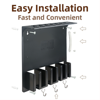 Τοίχος αποθήκευσης εργαλείων κομμωτικής για ηλεκτρικούς κουρευτές, ψαλίδια και χτένες