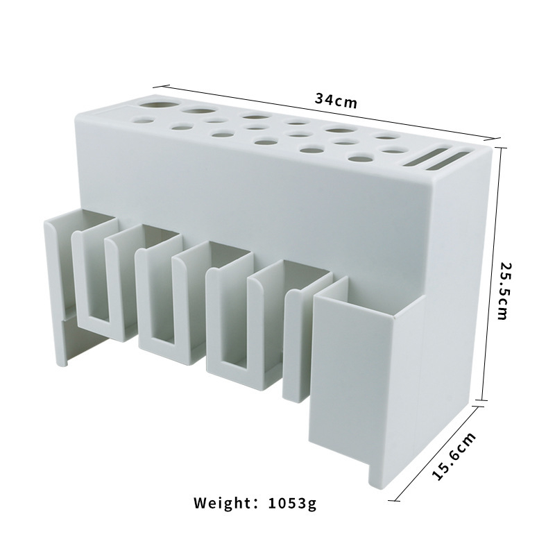 Τοίχος αποθήκευσης εργαλείων κομμωτικής για ηλεκτρικούς κουρευτές, ψαλίδια και χτένες