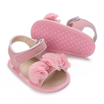 Bērnu apavi meitenēm, 12–36 mēneši, augšējā daļa no kokvilnas auduma, elpojoši, pretslīdēšanas zole, Velcro aizdare