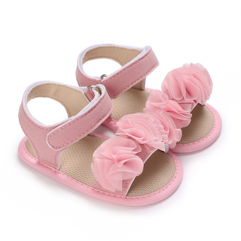 Bērnu apavi meitenēm, 12–36 mēneši, augšējā daļa no kokvilnas auduma, elpojoši, pretslīdēšanas zole, Velcro aizdare