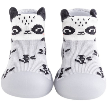 Bērnu apavi staigāšanai ar augstu augšdaļu un karikatūras rakstu, kokvilnas augšdaļa, elpojoši, pretslīdējoša zole, vecums 12–48 mēneši