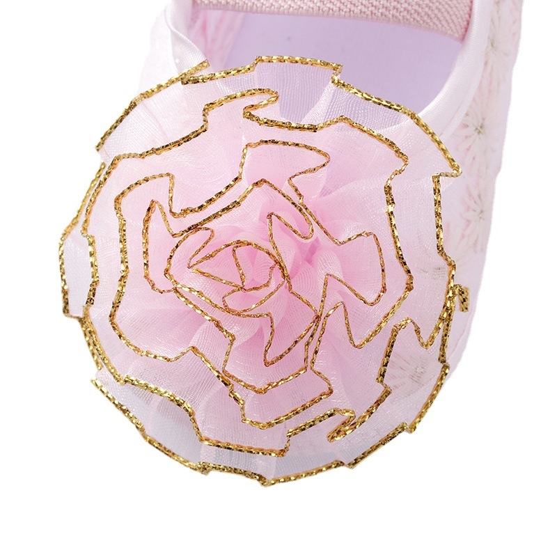 Dječje cipele s mekim dnom, prozračne, protuklizne, elastični remen, stil princeze