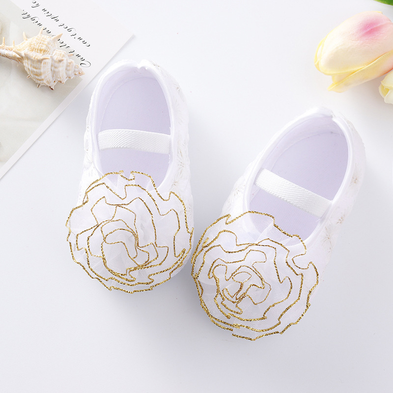 Dječje cipele s mekim dnom, prozračne, protuklizne, elastični remen, stil princeze