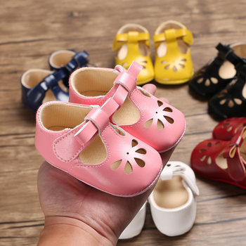 Zīdaiņu apavi mācībām ar elpojošu PU augšējo daļu, pretslīdējoša zole, princese stils, zems griezums