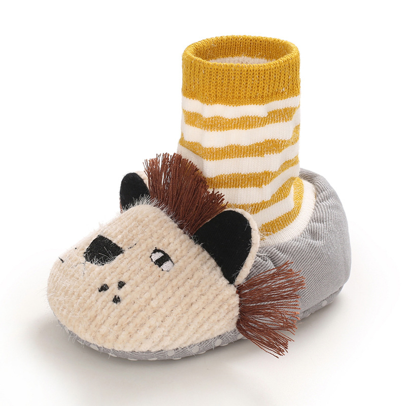 Bērnu apavi ar mīkstu zoli, siltu oderi, karikatūru dzīvnieku raksts, universālas, 12–36 mēneši