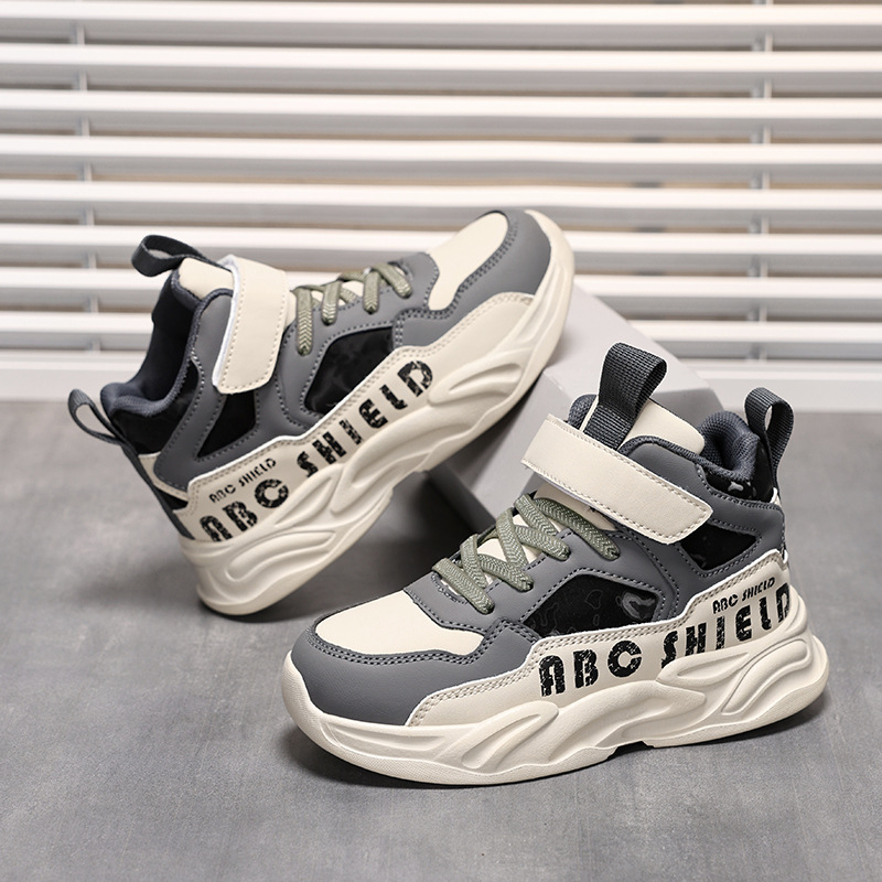 Vissezonas bērnu skriešanas kurpes – flīsa oderē, Velcro aizdare, sintētiska augšdaļa, EVA zole, vecums 7–16 gadi