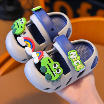 Bērnu vasaras sandales ar karikatūras rakstu - 1–12 gadi, augšējā EVA, zole EVA, karikatūras raksts, ātri žūst, elpojošas, pretslīdēšanas, izturīgas