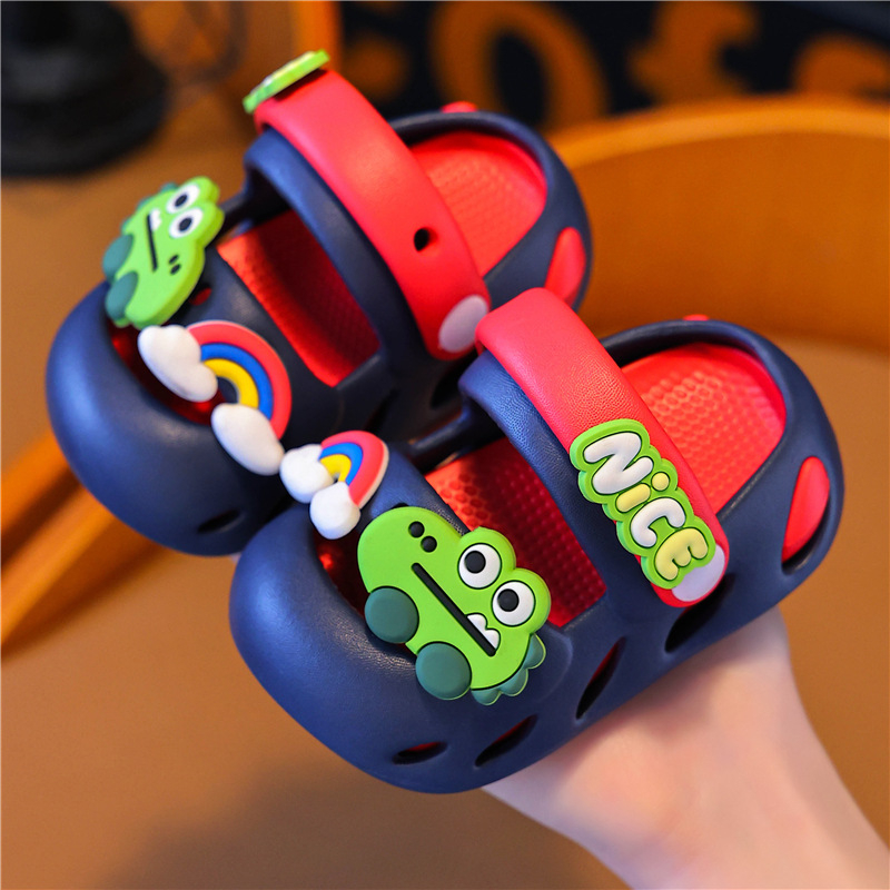 Bērnu vasaras sandales ar karikatūras rakstu - 1–12 gadi, augšējā EVA, zole EVA, karikatūras raksts, ātri žūst, elpojošas, pretslīdēšanas, izturīgas