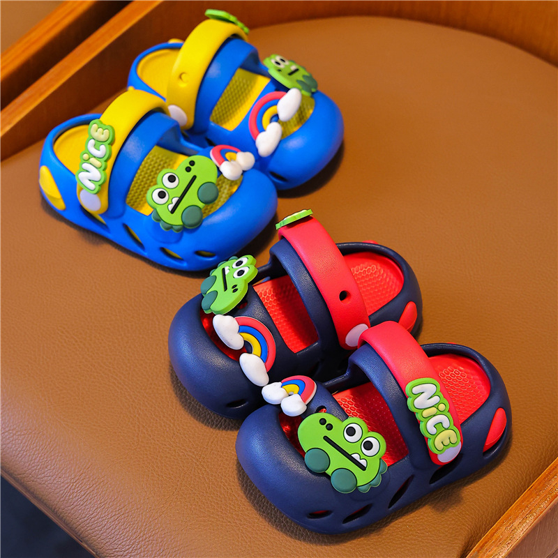 Bērnu vasaras sandales ar karikatūras rakstu - 1–12 gadi, augšējā EVA, zole EVA, karikatūras raksts, ātri žūst, elpojošas, pretslīdēšanas, izturīgas