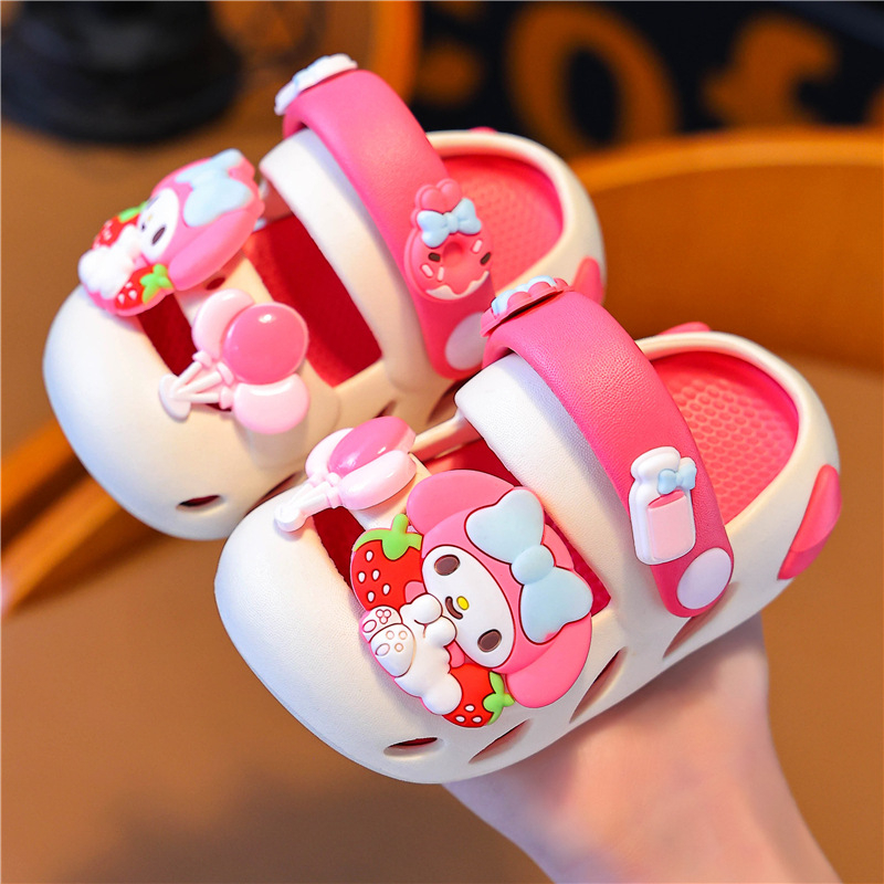 Bērnu vasaras sandales ar karikatūras rakstu - 1–12 gadi, augšējā EVA, zole EVA, karikatūras raksts, ātri žūst, elpojošas, pretslīdēšanas, izturīgas
