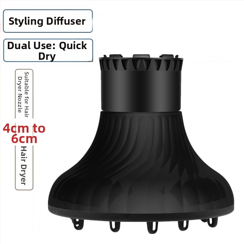 Αξεσουάρ στεγνωτήρα μαλλιών με διαχύτη και κάλυμμα, PC/ABS, Μοντέλο JY-808, Λειτουργίες: Στέγνωμα/Στιλίσιμο/Ρύθμιση, Βάρος 0,3 kg, Ευρεία διασύνδεση