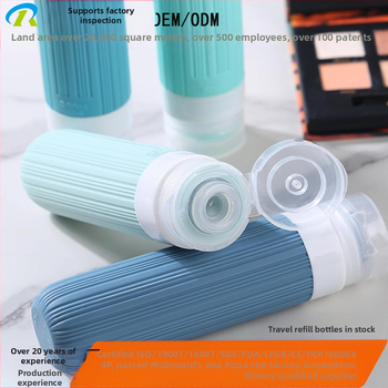 Silikonski putni set bočica, 4 komada, oblikovane bočice