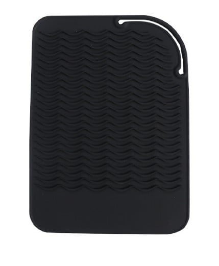 Силиконова изолационна подложка за маша за коса, квадратна форма, портативна, термоустойчива, без електрическо захранване