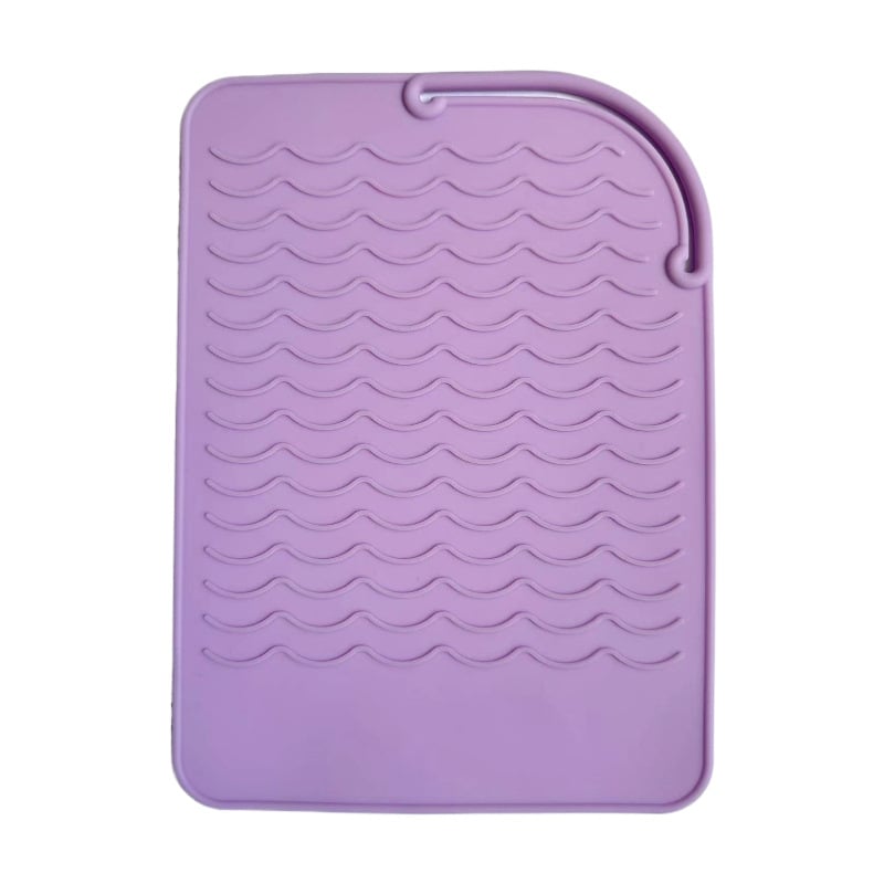 Силиконова изолационна подложка за маша за коса, квадратна форма, портативна, термоустойчива, без електрическо захранване