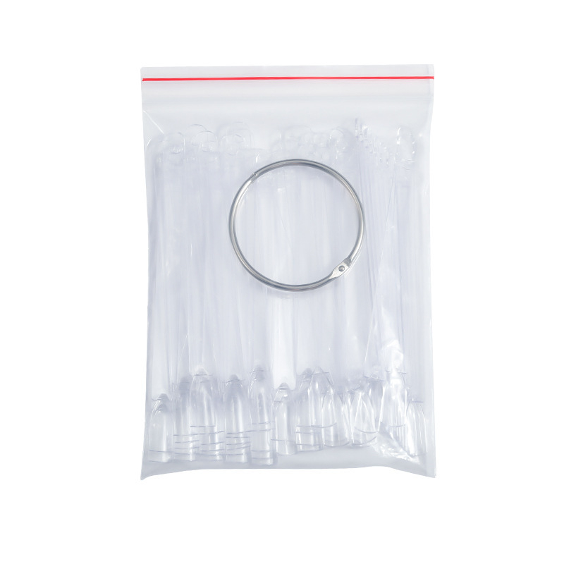 Ploča za prikaz umjetnosti noktiju sa željeznim prstenom, u obliku ventilatora, probni nokti