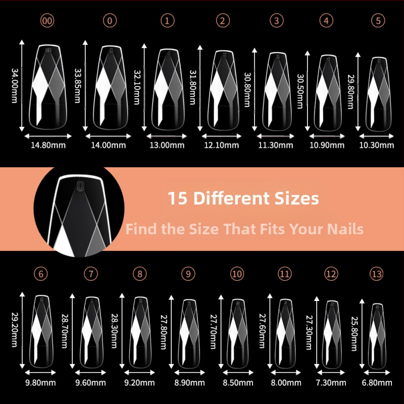 Διαφανείς άκρες νυχιών με 3D διαμάντια, σχήματα αμυγδάλου και μπαλένας, καρό σχέδιο