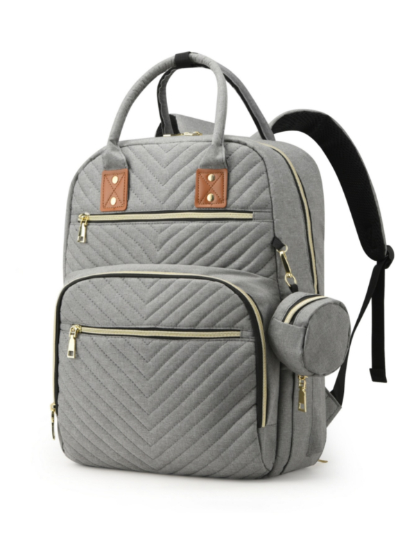 Τσάντα για πάνες μεγάλης χωρητικότητας για μαμάδες, ύφασμα Oxford, αναπνεύσιμη και αδιάβροχη, πολύ ελαφριά, διαχωρισμός στεγνό/υγρό, κυρτός ιμάντας ώμου