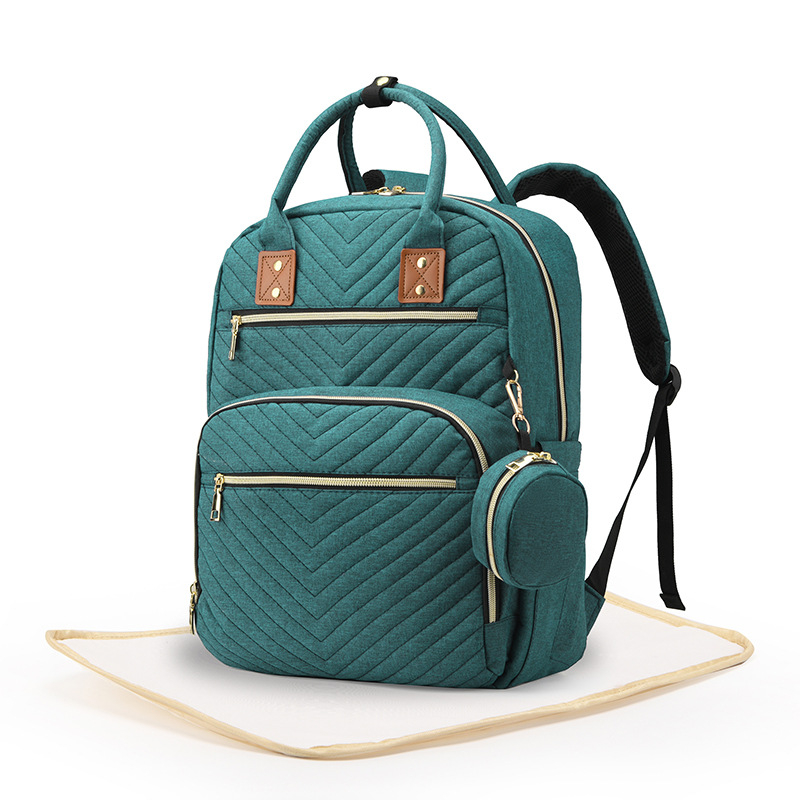 Τσάντα για πάνες μεγάλης χωρητικότητας για μαμάδες, ύφασμα Oxford, αναπνεύσιμη και αδιάβροχη, πολύ ελαφριά, διαχωρισμός στεγνό/υγρό, κυρτός ιμάντας ώμου