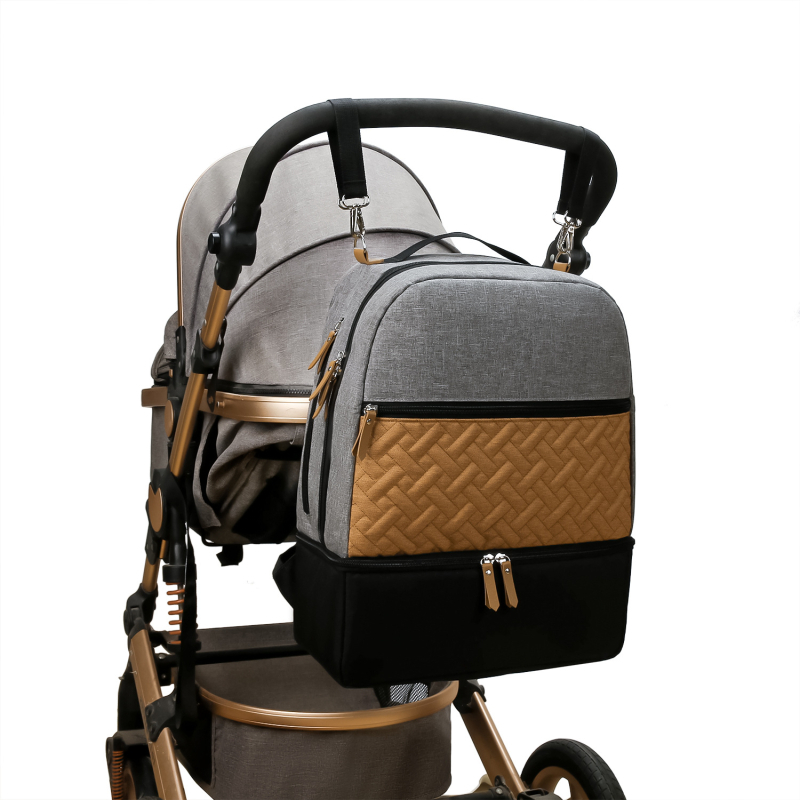 Ταξιδιωτική τσάντα πλάτης για μαμά και μωρό με μόνωση αποθήκευσης φαγητού, αδιάβροχο και διαπνέον PVC ύφασμα, ελαφριά, με διαχωρισμό υγρών-ξηρών