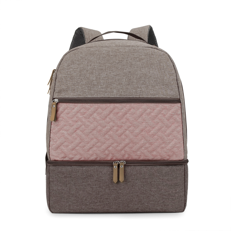 Ταξιδιωτική τσάντα πλάτης για μαμά και μωρό με μόνωση αποθήκευσης φαγητού, αδιάβροχο και διαπνέον PVC ύφασμα, ελαφριά, με διαχωρισμό υγρών-ξηρών