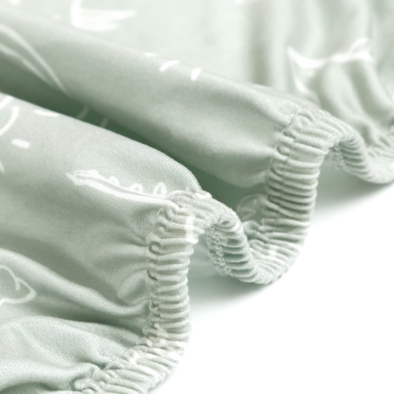 Комплект покривала за смяна на бебешка маса за грижа, 2 части, дишащ памук, свалящо се пране покривало (Материал: памук; Възраст: 1–3 години; Марка: Little Elephant Ke Li Ke)