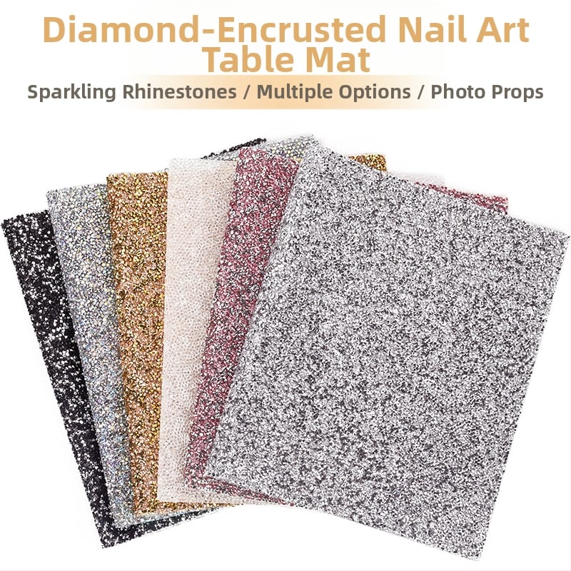 Πίνακας επίδειξης μανικιούρ με φόντο μαξιλαράκι χεριού διακοσμημένο με διαμάντια (198g; προέλευση Zhejiang; μάρκα Jinzixiu)