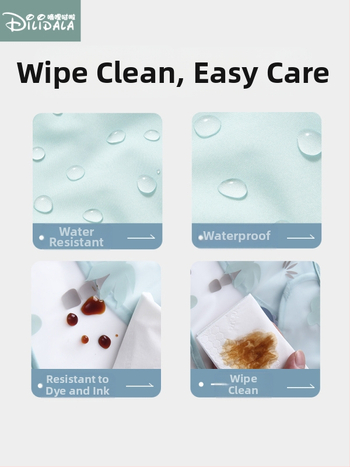 Βρεφική αδιάβροχη ποδιά φαγητού με μακριά μανίκια, καρτούν μοτίβο, πολυεστέρας TPU, Άνοιξη 2025.