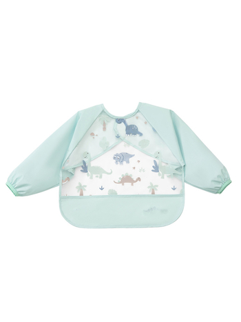 Βρεφική αδιάβροχη ποδιά φαγητού με μακριά μανίκια, καρτούν μοτίβο, πολυεστέρας TPU, Άνοιξη 2025.