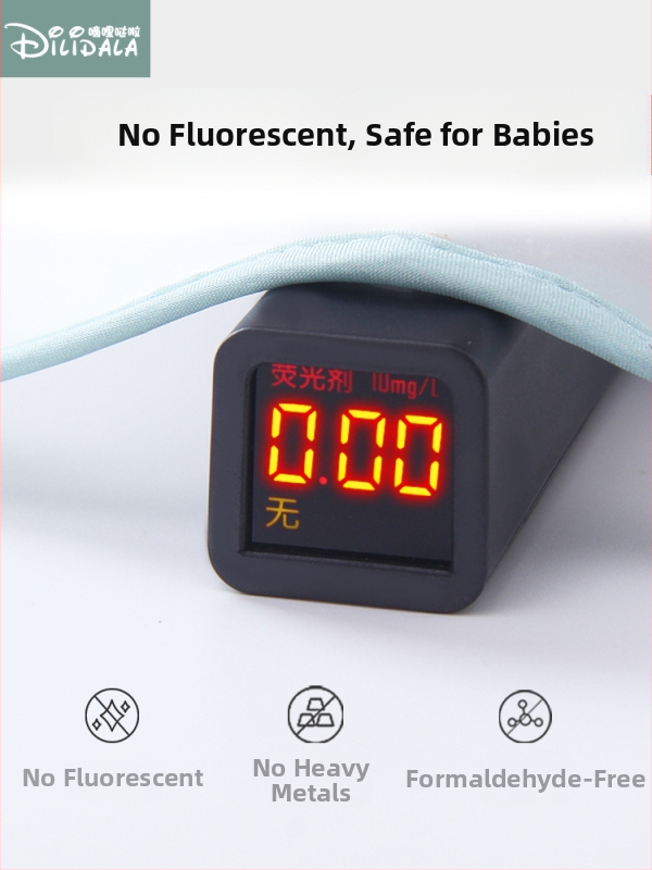 Бебешки водоустойчив лигавник за хранене с дълги ръкави, карикатурен принт, полиестер TPU, пролет 2025.