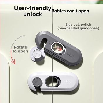 Ασφαλές παιδικό κλείδωμα για ντουλάπες και παράθυρα, μοντέλο X-5, ABS πλαστικό, Levy Poetry, εφαρμογή: ντουλάπες και παράθυρα, στυλ μοντέρνο απλό