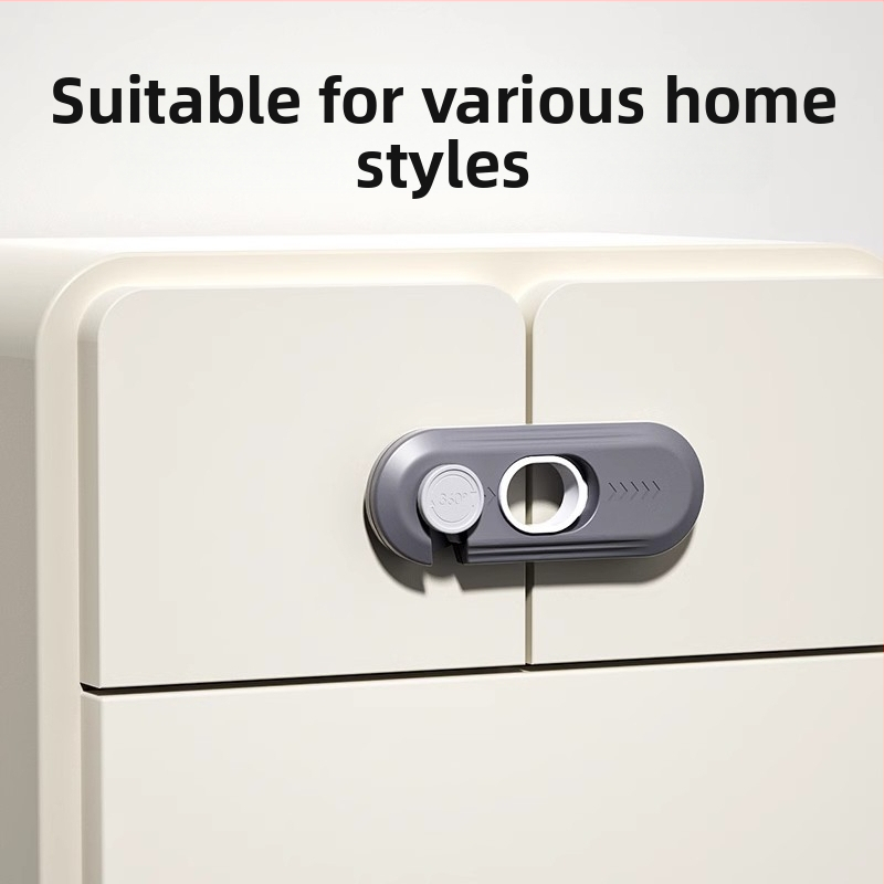 Детско заключване за шкафове и прозорци, модел X-5, ABS пластмаса, Levy Poetry, приложение: шкафове и прозорци, стил: модерен минимализъм