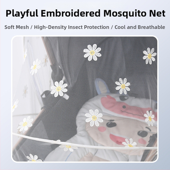 Bērnu ratiem moskītu tīkls, saliekams, pilnīga aizsardzība, pret kukaiņiem, plastmasas rāmis