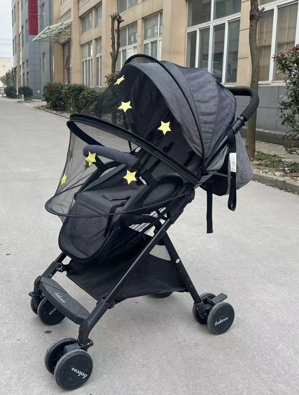 Bērnu ratiem moskītu tīkls, saliekams, pilnīga aizsardzība, pret kukaiņiem, plastmasas rāmis