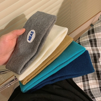 Κορδέλα για το κεφάλι από ύφασμα με γράμματα, ιαπωνικό/κορεατικό στυλ, καρό μοτίβο, SP2087