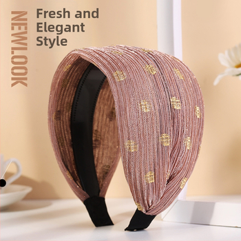 Galvas lente no tīkla materiāla, retro sievietes stils, polka punktu raksts