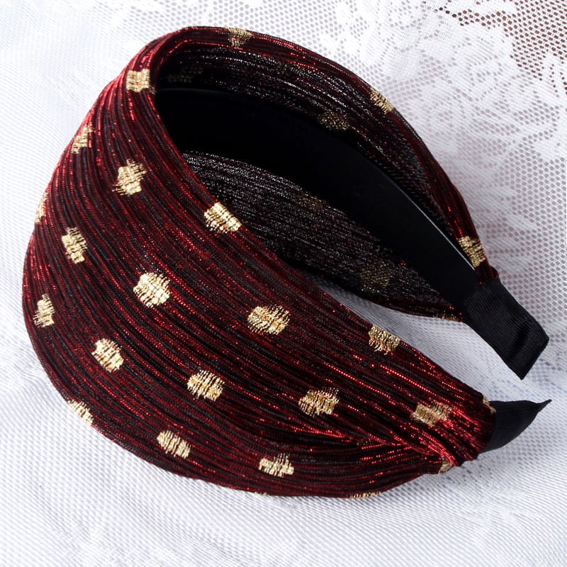 Galvas lente no tīkla materiāla, retro sievietes stils, polka punktu raksts