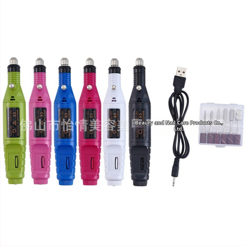 USB pildspalvas stilā nagu slīpētājs, modelis YQ-100, Guangzhou ražots, 157 g