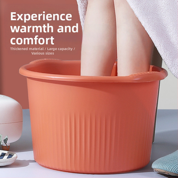 Πλαστικός κυκλικός βαθύς κάδος για μασάζ και μπάνιο ποδιών, οικιακή χρήση