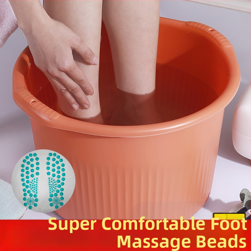 Πλαστικός κυκλικός βαθύς κάδος για μασάζ και μπάνιο ποδιών, οικιακή χρήση