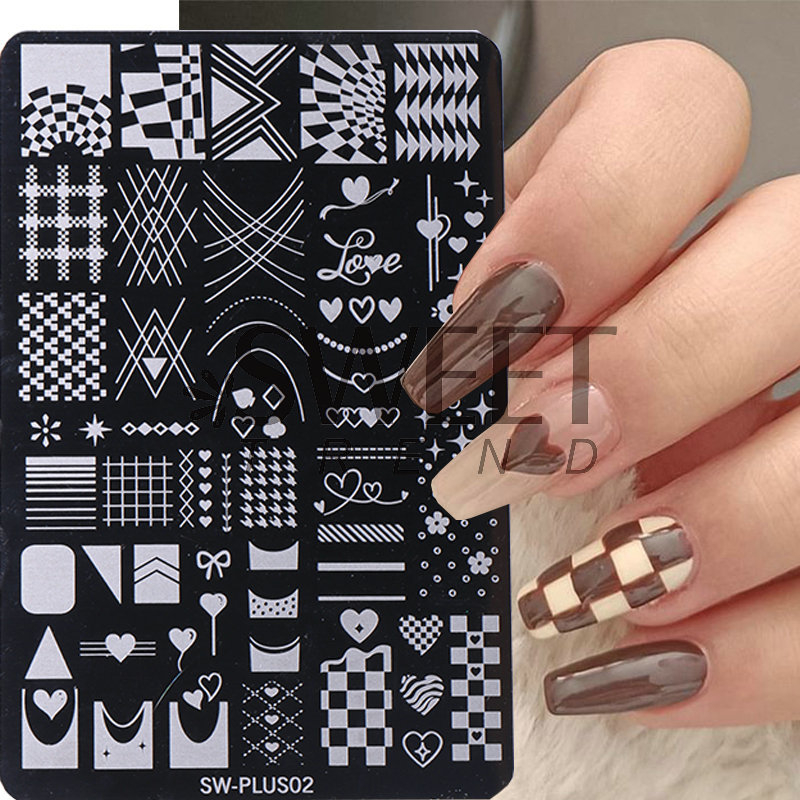 Πλάκα στίγμα νυχιών, 3D panda με λουλούδια και φύλλα, κρεμαστό σε σχήμα κεφαλιού γάτας, ανοξείδωτο ατσάλι, 10 g